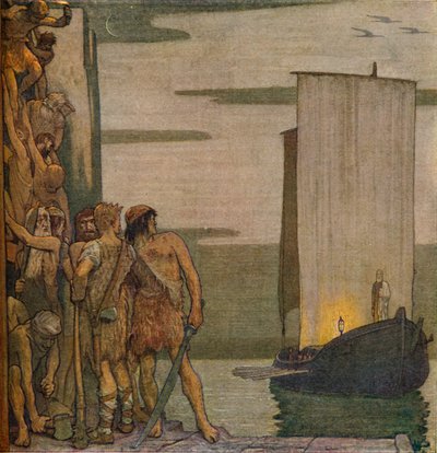 The Landing of Saint Patrick in Ireland by Edward Reginald Frampton