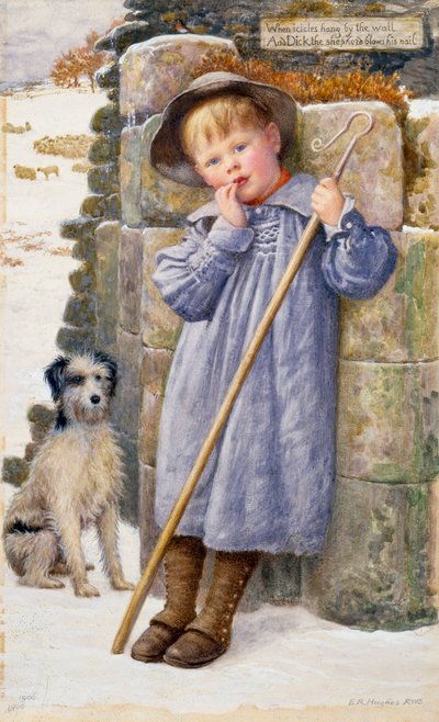 Dick the Shepherd by Edward Robert Hughes
