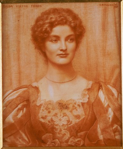 Portrait of Hilda Virtue Tebbs, 1897 by Edward Robert Hughes