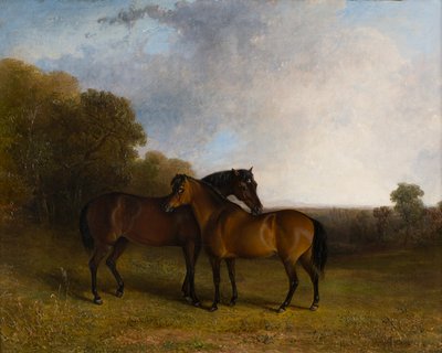 Two Hunters in a Landscape by Edward Robert Smythe