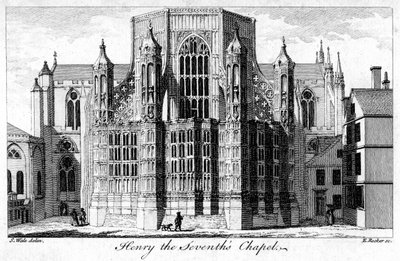 Henry VII Chapel, Westminster Abbey, London by Edward Rooker