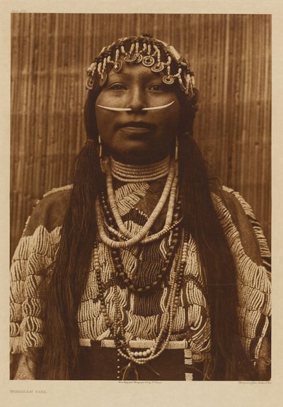 [A Young Chinook Woman] by Edward S. Curtis