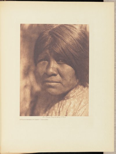 A Young Woman of Campo - Diegueño by Edward S. Curtis