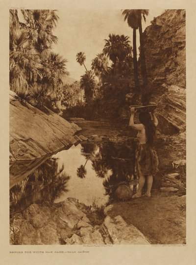 Before the White Man Came - Palm Canyon by Edward S. Curtis
