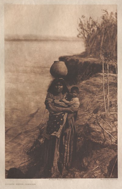 Mohave Water Carrier (Portfolio II, Plate 58) by Edward S. Curtis
