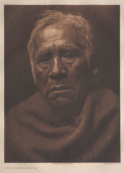 Portfolio II, Plate 71: Captain Charley - Maricopa by Edward S. Curtis