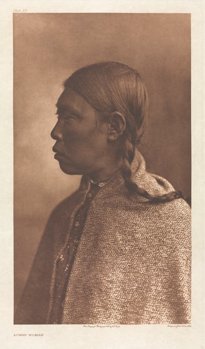Lummi Woman by Edward S. Curtis