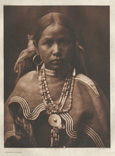 Portfolio I, Plate 22: Jicarilla Maiden by Edward S. Curtis