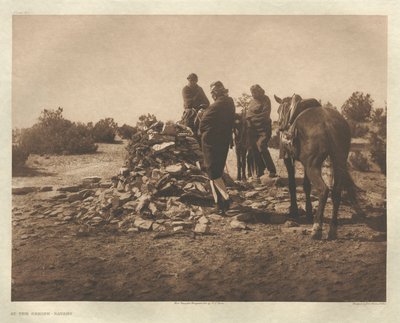 At the Shrine-Navaho (Portfolio I, Plate 30) by Edward S. Curtis