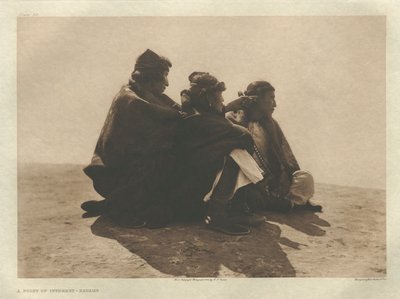 Portfolio I, Plate 36: A Point of Interest-Navaho by Edward S. Curtis