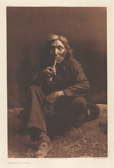 Portfolio VI, Plate 201: Crow Eagle--Piegan by Edward S. Curtis