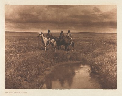 Portfolio VI, Plate 209: The Three Chiefs - Piegan by Edward S. Curtis