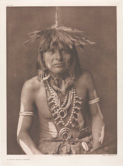 A Walpi Snake Priest by Edward S. Curtis