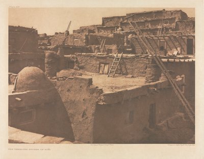 The Terraced Houses of Zuñi (Portfolio XVII, Plate 609) by Edward S. Curtis