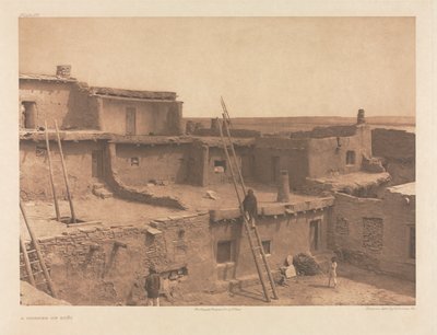 Portfolio XVII, Plate 615: A Corner of Zuñi by Edward S. Curtis
