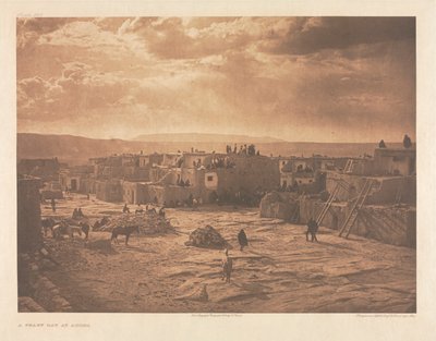 A Feast Day at Acoma (Portfolio XVI, Plate 565) by Edward S. Curtis