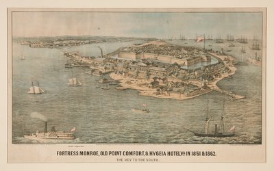 Fortress Monroe, Old Point Comfort, & Hygeia Hotel, Va. in 1861 & 1862 by Edward Sachse