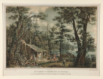 Settlement of Immigrants in Missouri / We left our beloved country by Edward Sachse