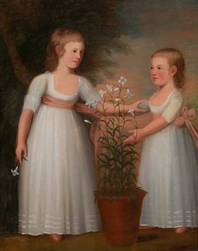 The Davis Children Eliza Cheever Davis and John Derby Davis, 1795 by Edward Savage