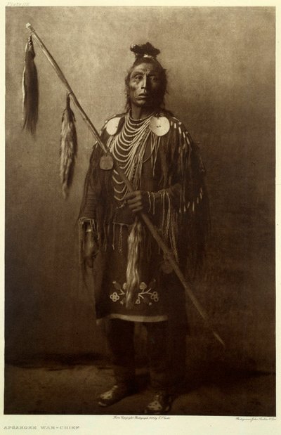 American Indians: Portrait of an Apsaroke Warrior by Edward Sheriff Curtis