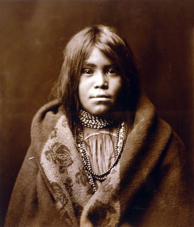 An Apache girl, photo Edward S. Curtis by Edward Sheriff Curtis