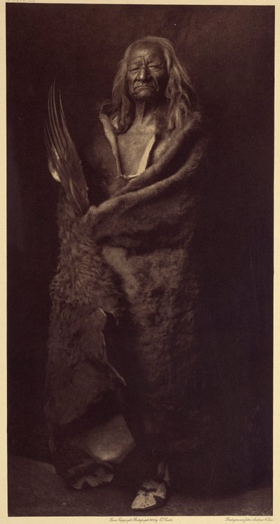 Black Eagle, Assiniboin by Edward Sheriff Curtis