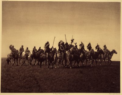 Brate war party by Edward Sheriff Curtis