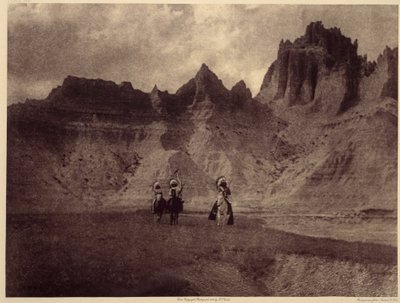 In the Badlands by Edward Sheriff Curtis