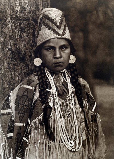 American Indians: Portrait of Girl Umatilla by Edward Sheriff Curtis