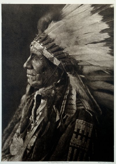 Portrait of Indian Chief by Edward Sheriff Curtis