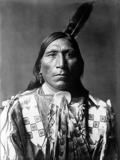Little Hawk, Brule man, South Dakota, photo Edward S. Curtis by Edward Sheriff Curtis
