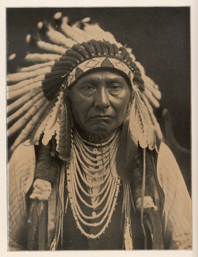 Native American chief of the Nez Perces by Edward Sheriff Curtis