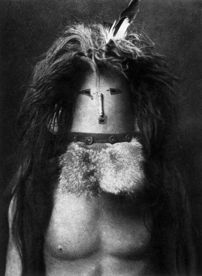Navajo Indian Dressed Up as Goddess Haschebaad by Edward Sheriff Curtis