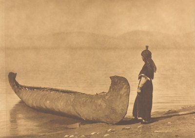 On the Shore of the Lake - Kutenai, 1910 by Edward Sheriff Curtis