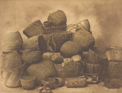 Puget Sound Baskets, 1912 by Edward Sheriff Curtis