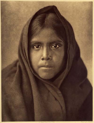Qahatika girl. Photo taken from volume 2 of Edward S. Curtis