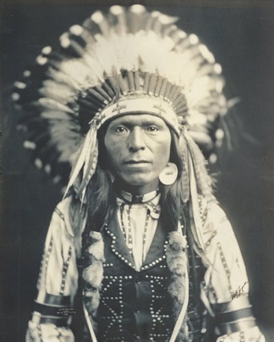 Red Thunder, Nez Perce (Nephew of Chief Joseph) by Edward Sheriff Curtis