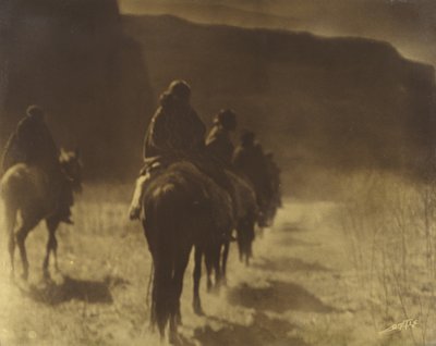 The Vanishing Race — Navaho Plate 1, Volume 1 from the series The North American Indian, c. 1904 by Edward Sheriff Curtis