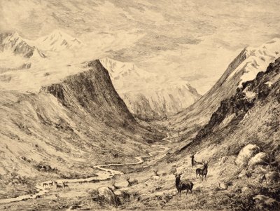 The Highland Dee: Meeting of Garchary and Larig Burns, c.1880 by Edward Slocombe