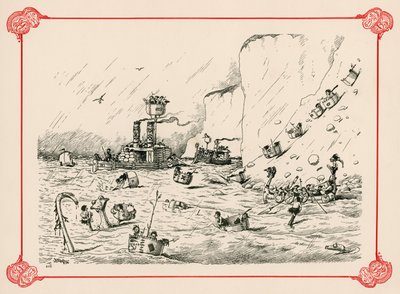 The Fleet at Exercise by Edward Tennyson Reed