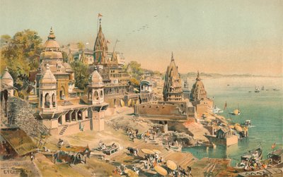 Benares on the Ganges by Edward Theodore Compton