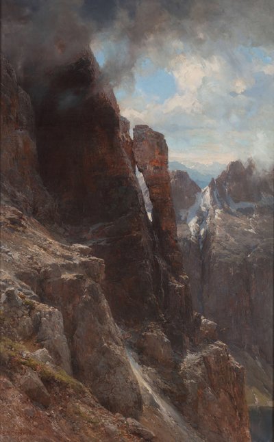 Dolomites landscape, Between 1874 and 1880 by Edward Theodore Compton