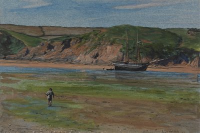 A Devon River at Low Tide, June 16, 1859 by Edward Thompson Davis