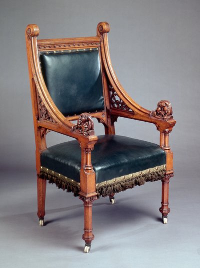 Chair, probably made by Crace by Edward Welby Pugin