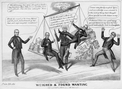 Weighed and found wanting, published by H R Robinson, New York, 1844 by Edward Williams Clay