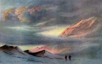 A Sunset from Hut Point, April 2nd, 1911 by Charles Edward Wilson