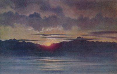 An April Sunset from Hut Point, Looking West by Charles Edward Wilson
