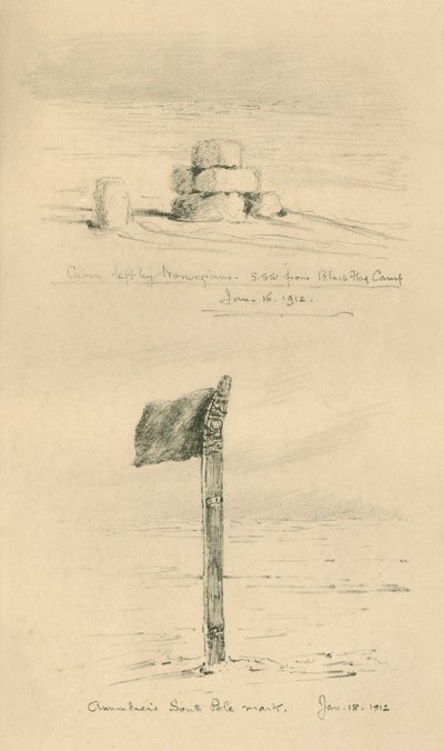 Cairn Left By The Norwegians, and Amundsen