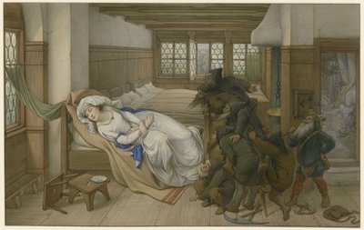 The Dwarfs Find Snow White Asleep by Edward von Steinle