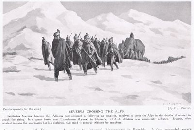 Severus Crossing the Alps by Edwin A. Morrow